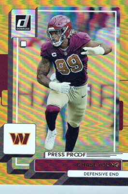 2022 Donruss Gold Premium #183 Chase Young Washington Commanders