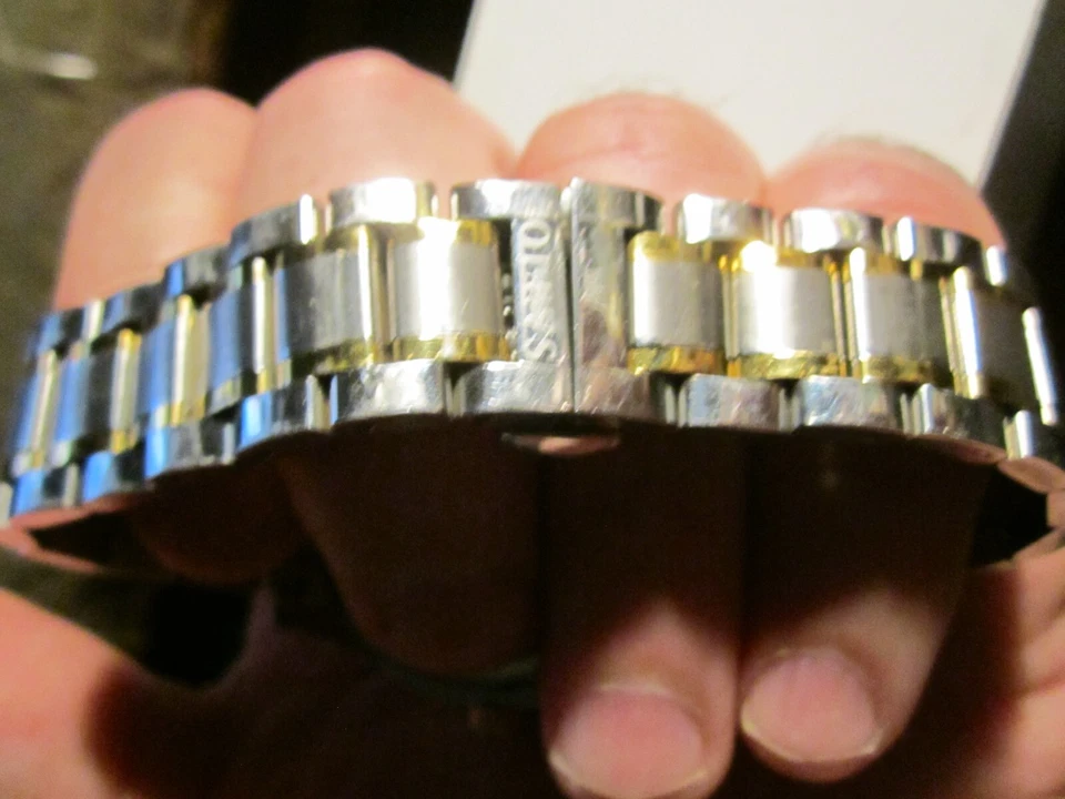 МУЖСКИЕ OLEVS ЧАСЫ ЧЕРНЫЙ ЦИФЕРБЛАТ КРИСТАЛЛЫ РАБОТАЕТ ОТЛИЧНО 8 1/2» ЗАПЯСТЬЕ-GW-22A - Изображение 3 из 4