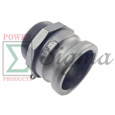 Sigma 3''IN PP TypeF Camlock Coupling Groove Hose Fitting Male Adapter x Male NPT