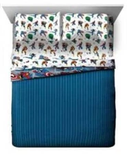 Marvel Avengers "Fighting Team" Kids Reversible Bed Set-AB08LYY13G63