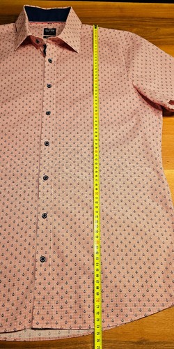 Olymp Hemd Gr. 41 level 5 five body fit Kurzarm gemustert Anker Rot Blau - Bild 9 von 23