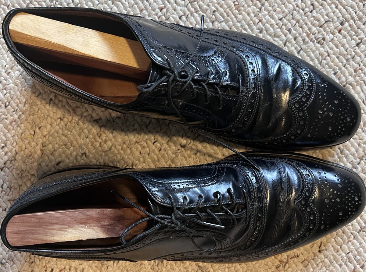 Allen Edmonds McAllister Oxford Wingtip Dress Shoes Black Mens