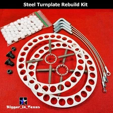 Hunter Alignment 14" Steel Turn Plate Table Repair Rebuild Kit with Lock Pins
