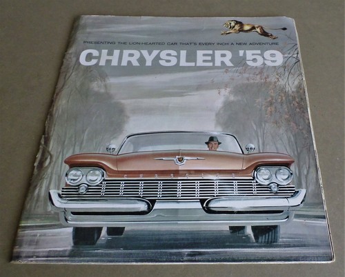 Chrysler LG 1959, 12""x13"" catálogo de ventas de prestigio; New Yorker, Saratoga, Windsor - Imagen 2 de 11