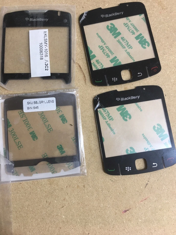BLACKBERRY CURVE OEM ЧЕРНЫЙ ЭКРАН ОБЪЕКТИВ LCD КРЫШКА СТЕКЛА Jog колеса - Изображение 3 из 4