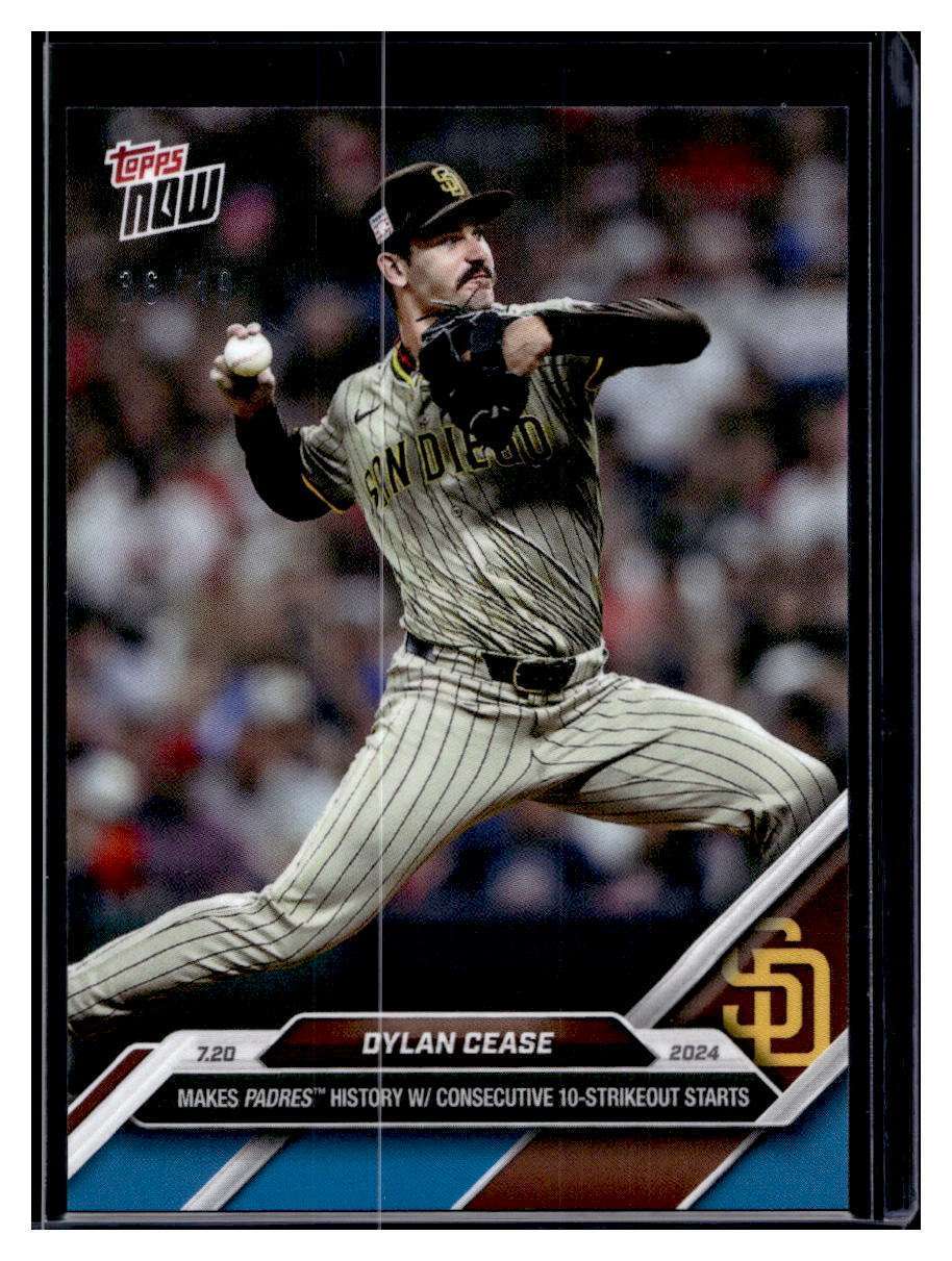 2024 Topps Now #445 Dylan Cease Blue Parallel #d 36/49