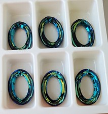 Swarovski 4137 22x16mm Cosmic Oval, Bermuda Blue 1pc