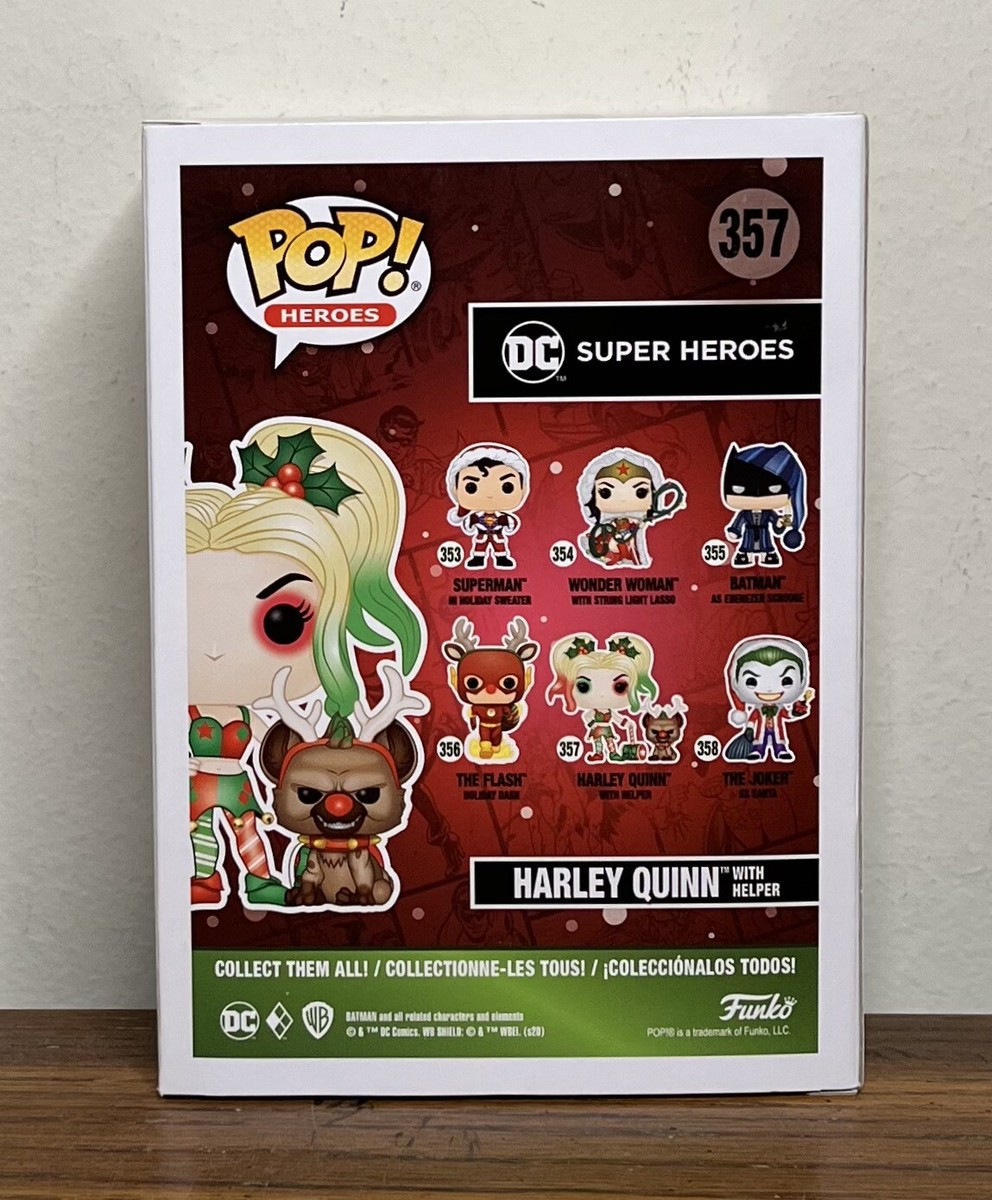 アメコミ Funko POP! Harley Quinn with Helper 357 Funko Pop! Holiday Harley Quinn With Helper #357 DC Super