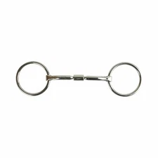 AK Loose Ring Rotary Curved Snaffle Horse Riding Bit