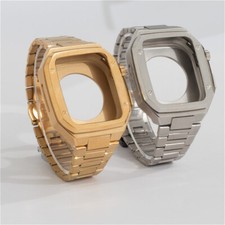 for Apple Watch Series 10 Stainless Steel AP Mod Kit Protective Band Strap Cove