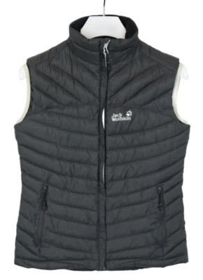 Jack Wolfskin Fiber Cloud Weste Damen Klein Reißverschluss Gepolstert Gesteppt