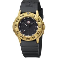 Luminox Navy Seal XS.3221.NSF Foundation Gold PVD Black 43 mm Quartz Men's Watch