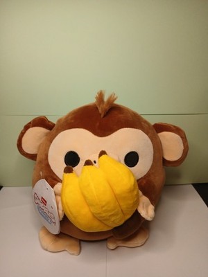 Serie 2 Affe (Dole Banana) Plüschtier klein (20 cm) brauner Karton (Affe)