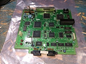 Sega Japan Saturn JAPAN VERSION 4-PIN MB ONLY-QUICK TEST-POWER AND VIDEO-SEE ALL