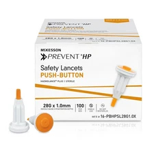 McKesson Prevent HP Safety Lancet 28 Gauge 1.0 mm Depth 20 Box(s) 100 /Box