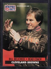 1991 Pro Set #126 Bill Belichick Head Coach Cleveland Browns