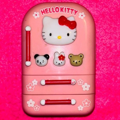Sanrio Hello Kitty Mini Refrigerator Toy Retro 2001 Used Rare