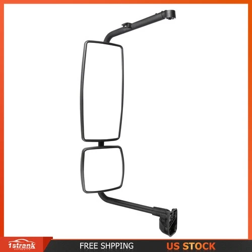 Left Side For 2002-18 International Durastar 4200 4300 Complete Mirror Black
