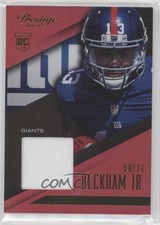 2014 Panini Prestige Rookie Jerseys Prime Odell Beckham Jr #OB Jumbo Patch rg2