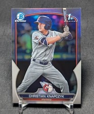 Christian Knapczyk 1st Refractor Rookie 2023 Bowman Draft Card BDC-180 Guardians