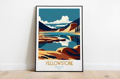 2_Yellowstone Nationalpark Reisedruck - Nationalpark Reisekunst - Yellowston