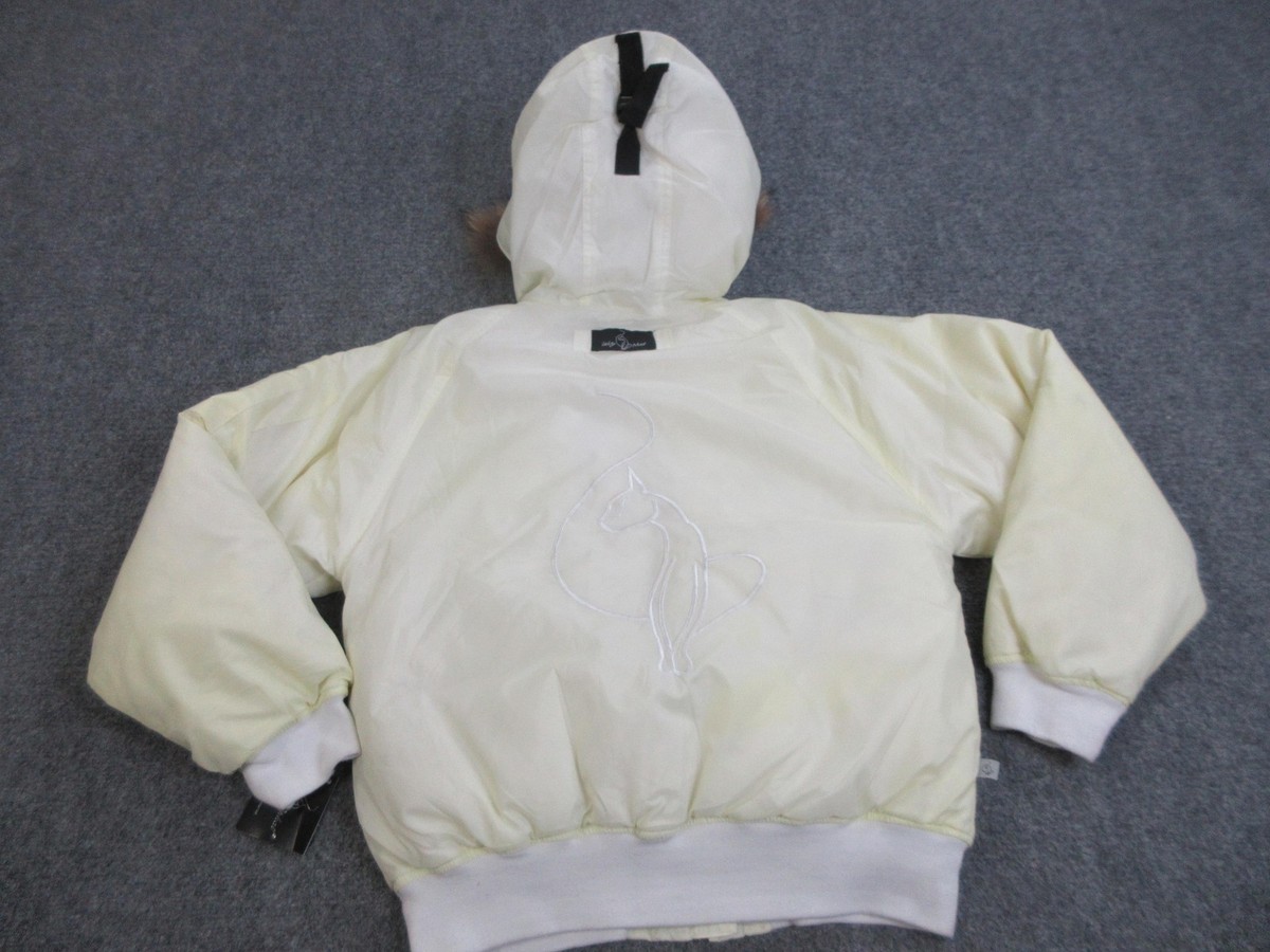 VINTAGE Baby Phat Jacket Womens M White Down Puffer Bomber Y2K