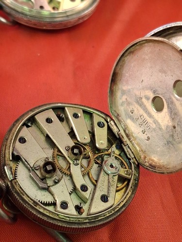 Solid Silver Ladies Pocket Watches Untested For Parts 1 - Picture 14 of 16