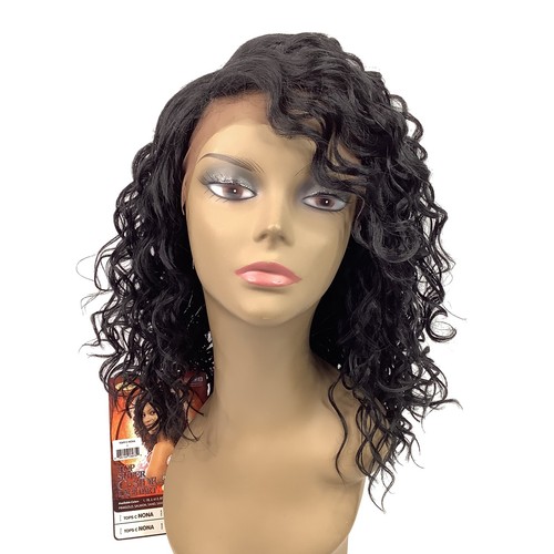 Vanessa TOPS C NONA Wig Super C-Side Lace Part Synthetic Black 1