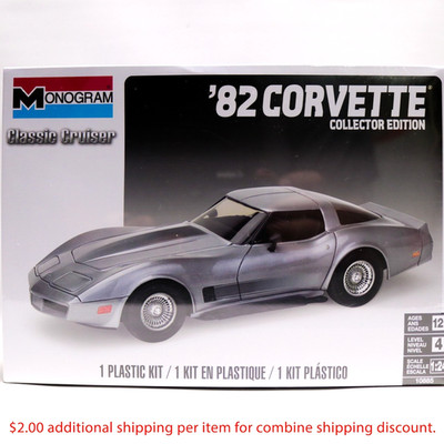 Revell Monogram 1982 Corvette Collector Edition 1:24 Scale Model Car Kit