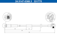 Bremsschlauch Hinterachse FüR Jaguar X-TYPE I Kombi