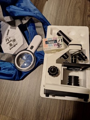 100x-2000x compound Microscope with slides set