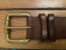 Vintage 90s Polo Ralph Lauren Italian Saddle Leather Belt Medium