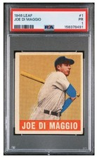1948 Leaf #1 Joe DiMaggio (HOF) PSA 1 ~ New York Yankees