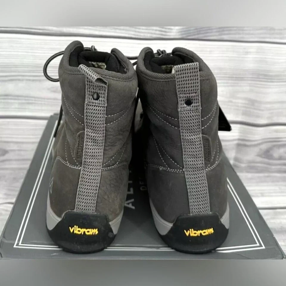 ALPINE DESIGN X KAMIK EZRA WATERPROOF LEATHER BOOTS Men's Size 10 GREY NEW - Image 2 of 4