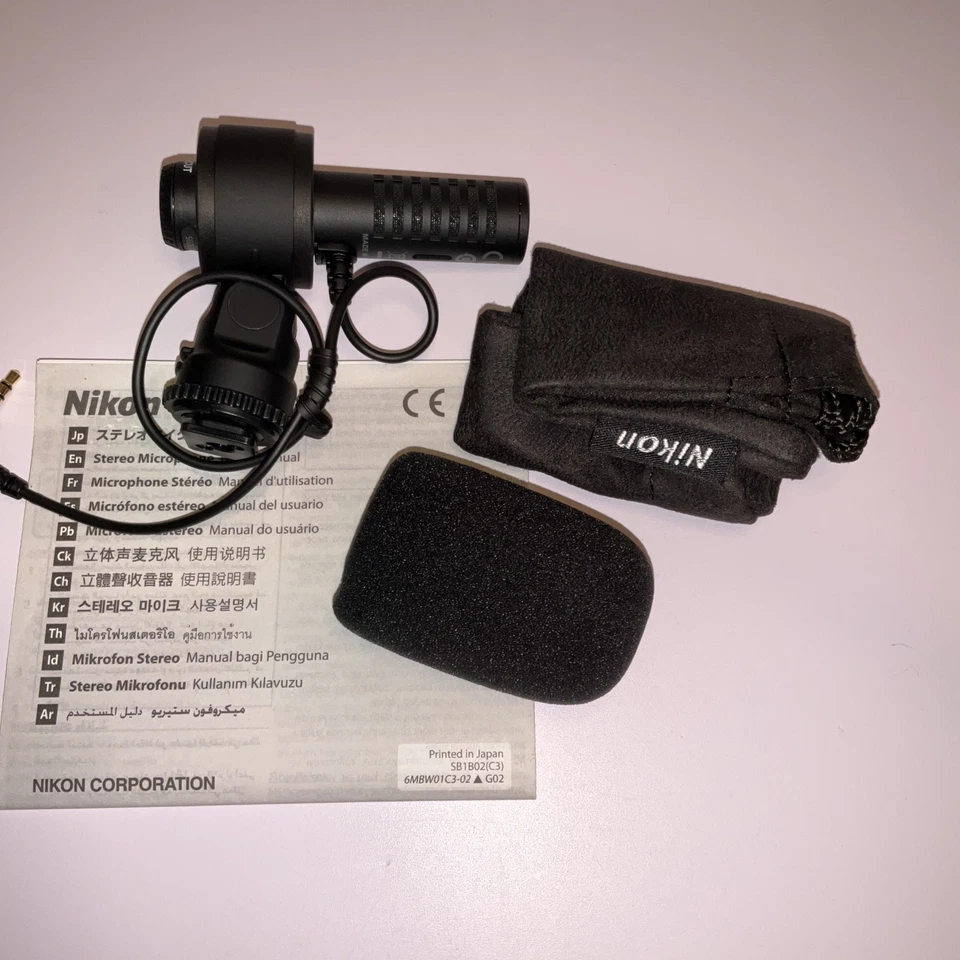 Micrófono estéreo de grabación estéreo de video digital de estudio profesional Nikon ME-1 Foto 2 de 4