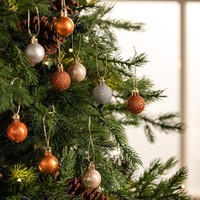 Weihnachtskugeln 49 StüCk 3Cm Christbaumschmuck Bronze Deko Weihnachten