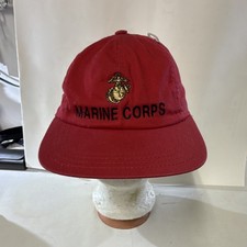 Eagle Crest Marine Corps Red Hat Cap Made in USA Militaria Collectible