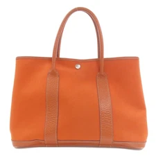 HERMES  Garden Party PM Silver Hardware Tote Bag Towar Officche Negonda Ladi...