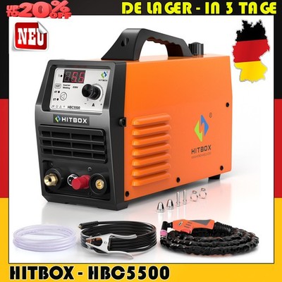 HITBOX Plasmaschneider 55A Pilotlichtbogen HF-Start Berührungslos 100L/min 5500