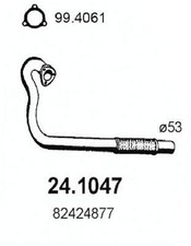 ASSO Abgasrohr Auspuffrohr für LANCIA DELTA I (831AB0) Prisma (831) Vorne
