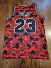 Michael Jordan Jersey Chicago Bulls Mens Size Small Goat Illinois Camouflage  — photo 5