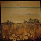 Lambert Signed Framed Original Impressionist Landscape Painting Flowers