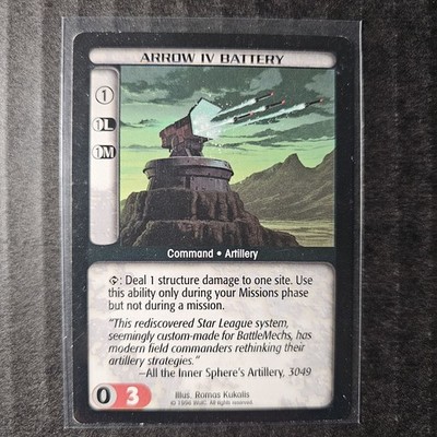 Arrow IV Battery, 1996 BattleTech CCG Limited Base Set (2/2)