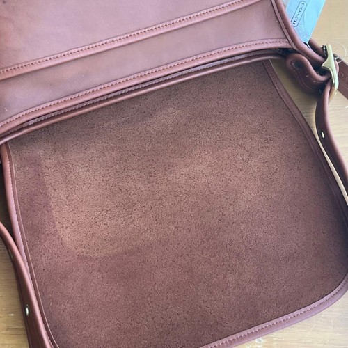 Bolso de Hombro COACH 9951 Vintage Turnlock Cuero Marrón Dorado Hareware de Japón - Imagen 12 de 24