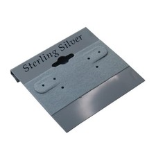 Grey Earring cards for businesses, tradeshows, fairs, and made of a durable...