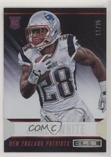 2014 Panini Rookies & Stars Longevity Parallel Platinum 11/25 James White x5u