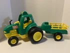 1992 Tonka Tractor Green and Yellow Farm Vintage Made in USA