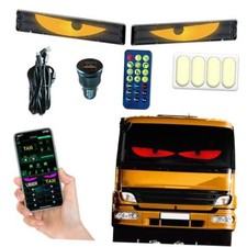 2PCS High Brightness Devil Eyes LED Display for Car Windshield, 23.4x4.7 inch