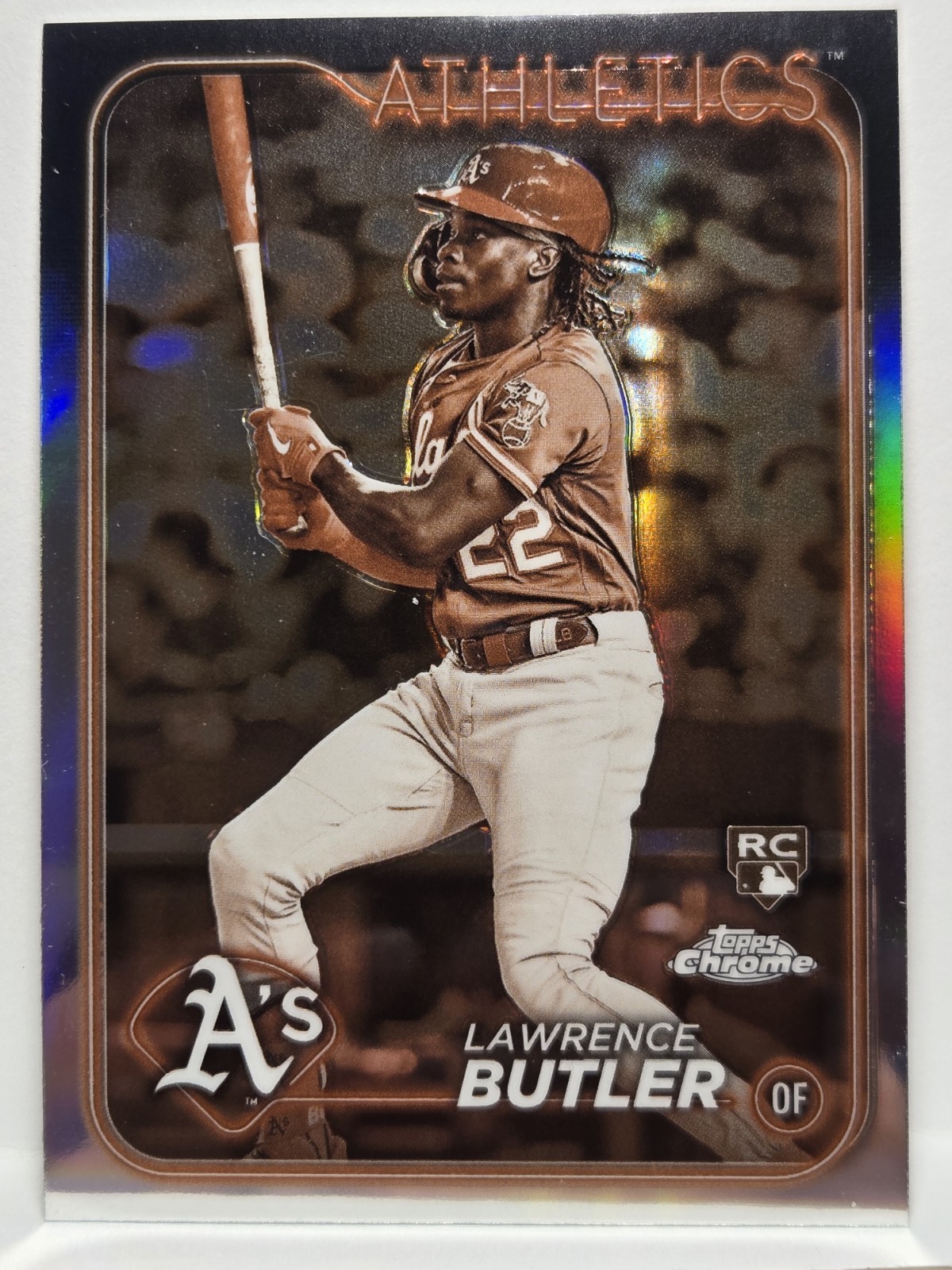 2024 Topps Chrome - Lawrence Butler #5 Sepia Refractor (RC)