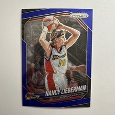 2025 Panini Prizm WNBA Nancy Lieberman #34 Blue Velocity Prizm Phoenix Mercury